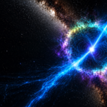 Visualization of a lighthouse pulsar and its powerful magnetic fields captured by NASA.