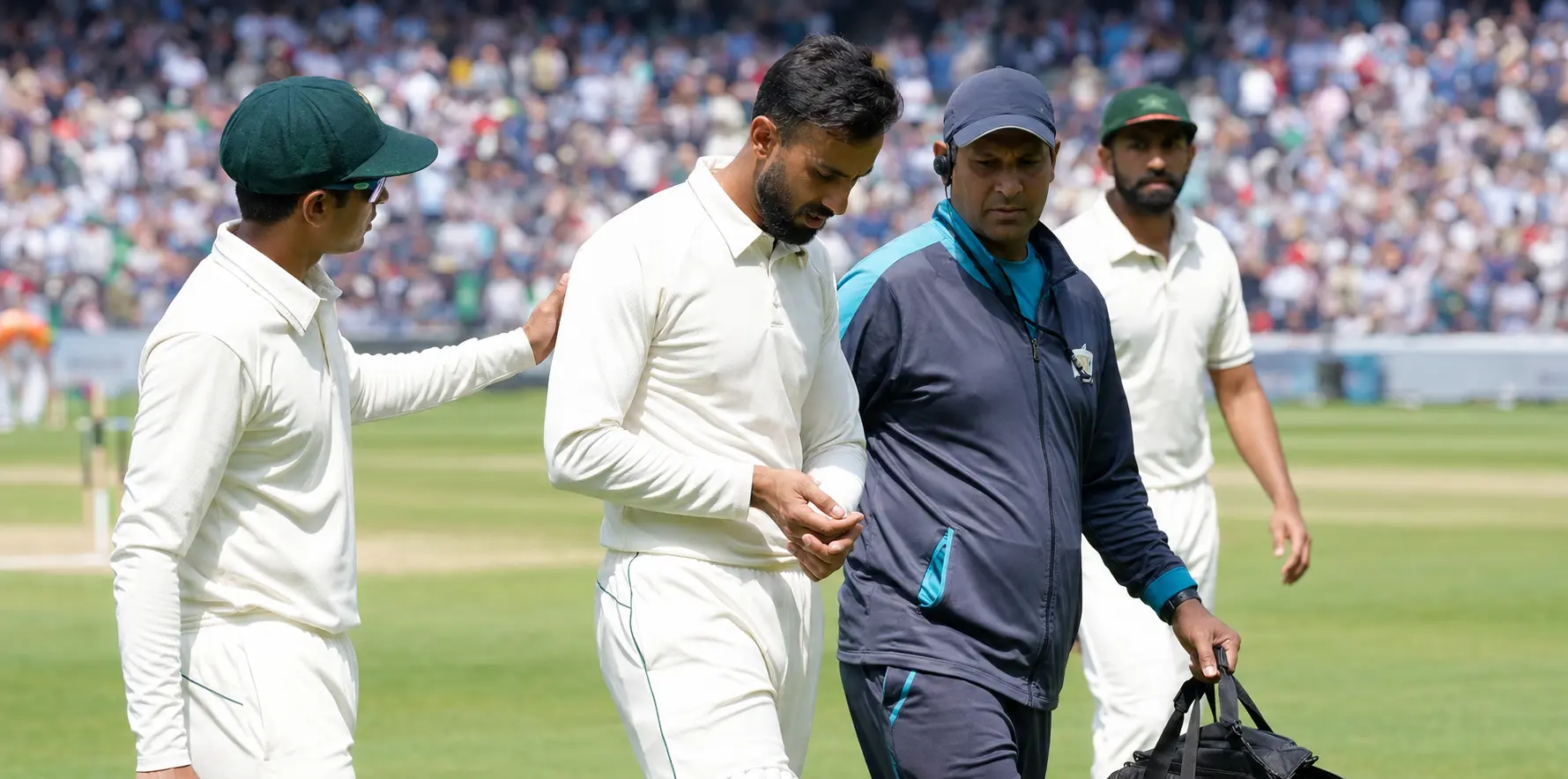 Shan Masood Ruled Out of Second West Indies Test With Finger Injury