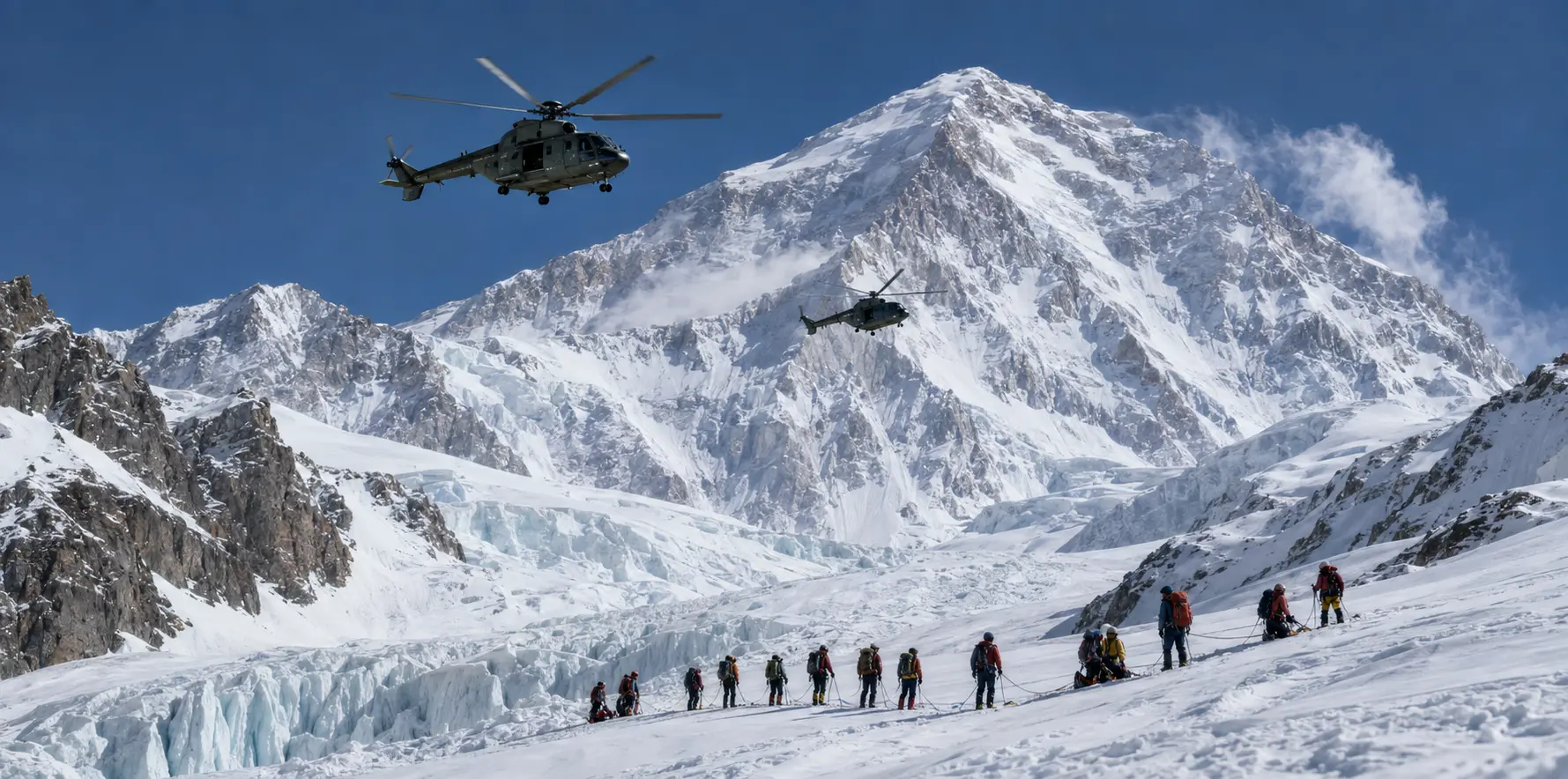 Search Resumes for Seven Missing Climbers on Broad Peak